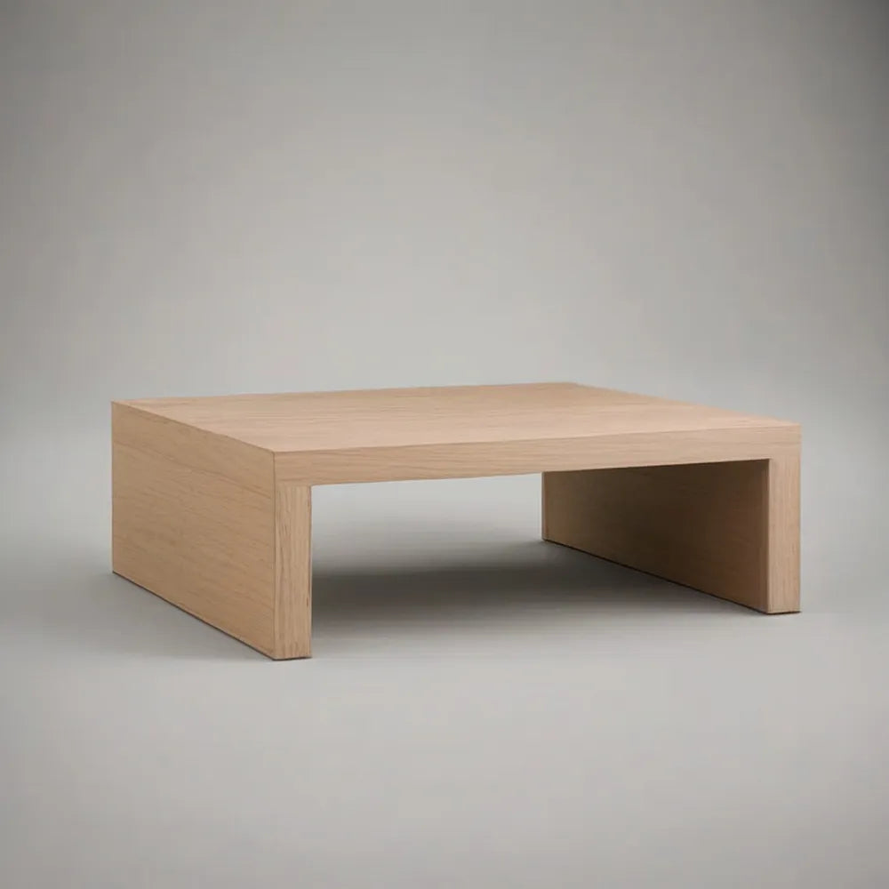 Stolik kawowy, Prostokątny stolik do kawy 120 x 60 x 35 cm naturalny efekt MDF