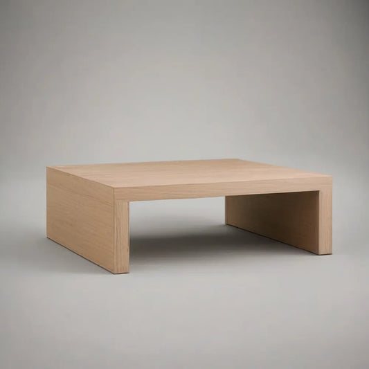 Stolik kawowy, Prostokątny stolik do kawy 120 x 60 x 35 cm naturalny efekt MDF